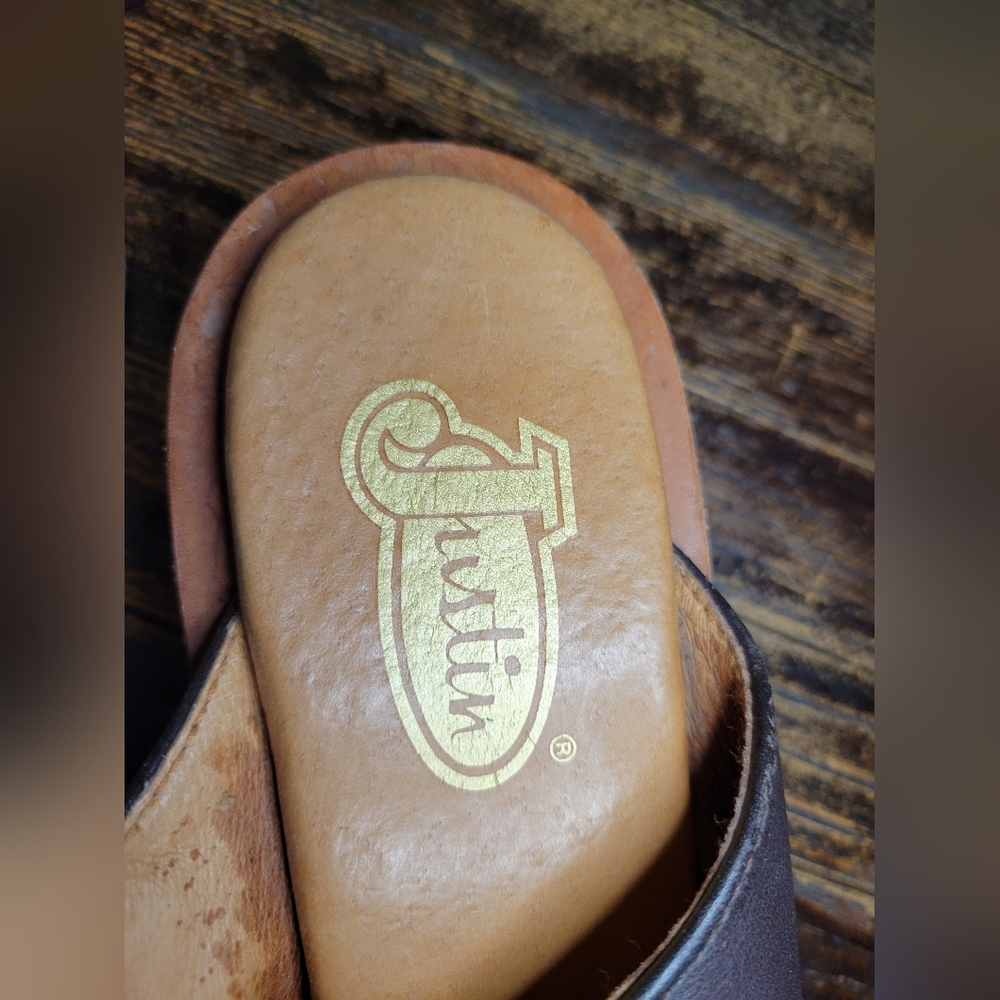 justin vintage leather mules, 8 - Picture 6 of 7